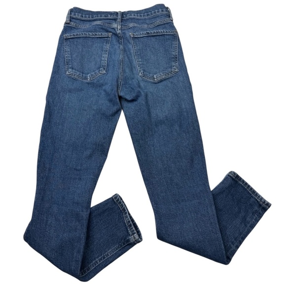 Agolde Nico High Rise Slim Jeans Fixation Medium Wash Button Fly - Picture 3 of 11